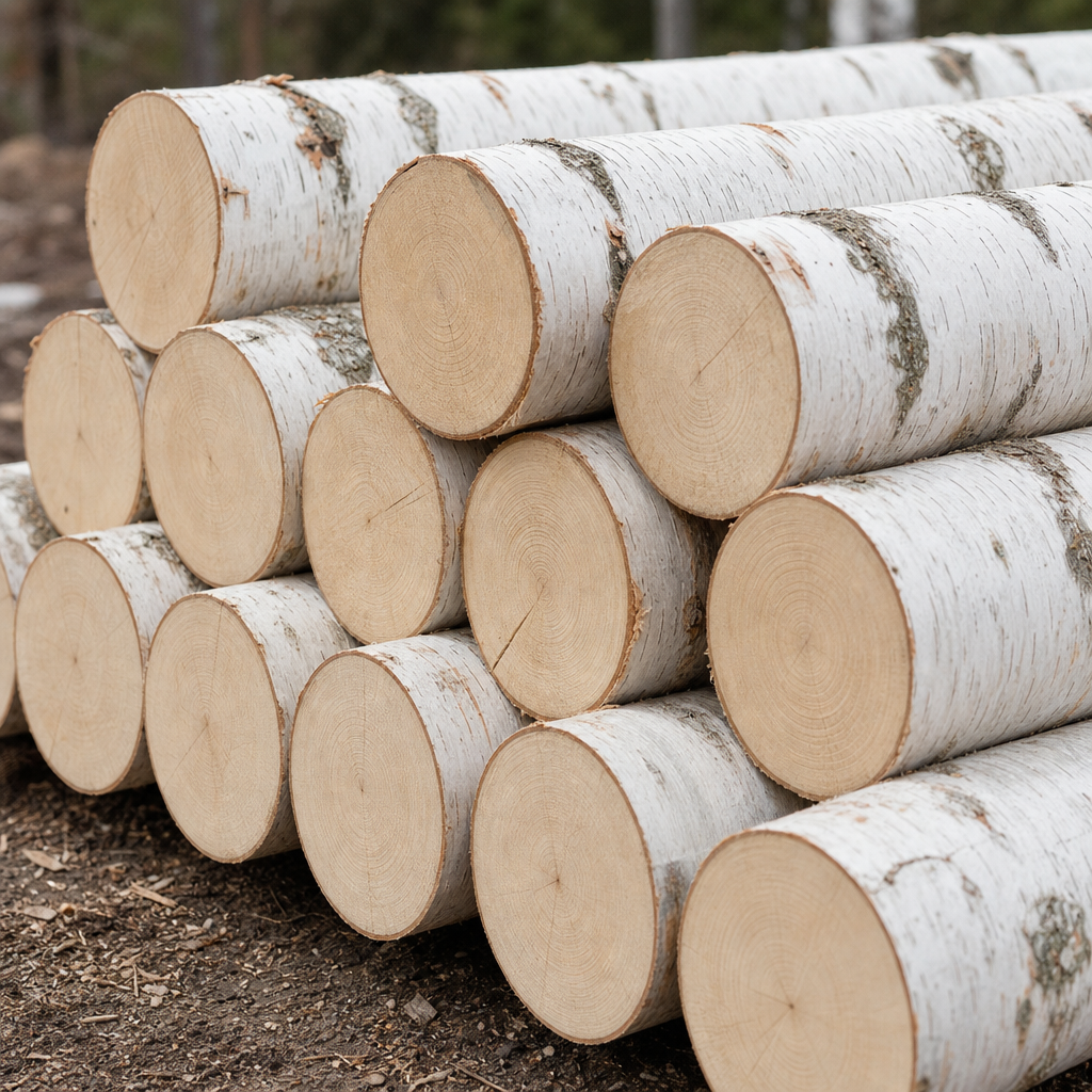 Birch Logs supplied by Dalifora